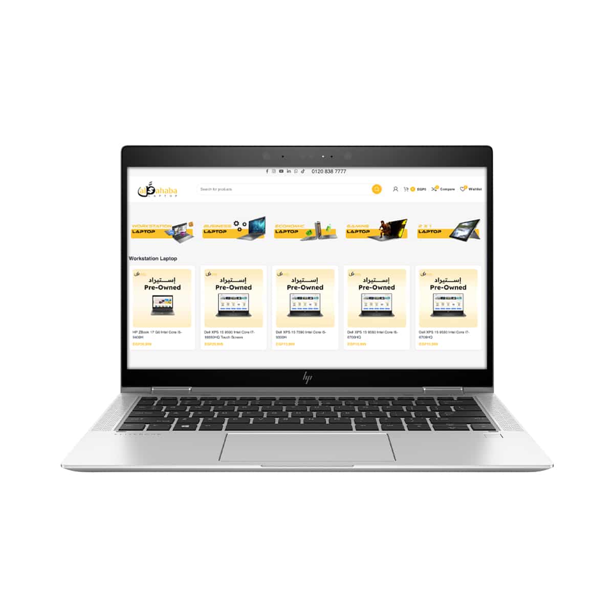 HP-EliteBook-x360-1030-G3-1.jpg HP EliteBook x360 1030 G3 Intel Core I5-8350U 13.3 Inch FHD Touch Screen - Image 1